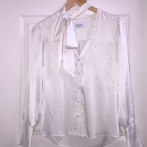 Bebe Silk Bow Blouse
